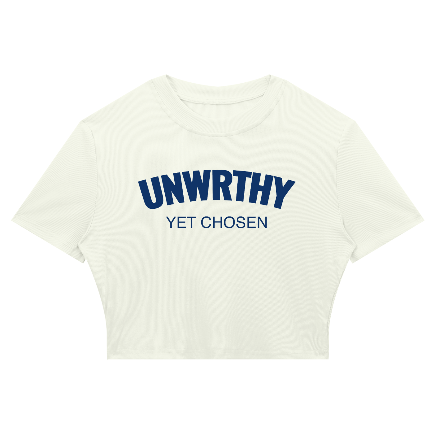 UNWRTHY Book I Ribbed Crop Tee