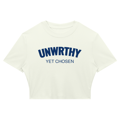 UNWRTHY Book I Ribbed Crop Tee