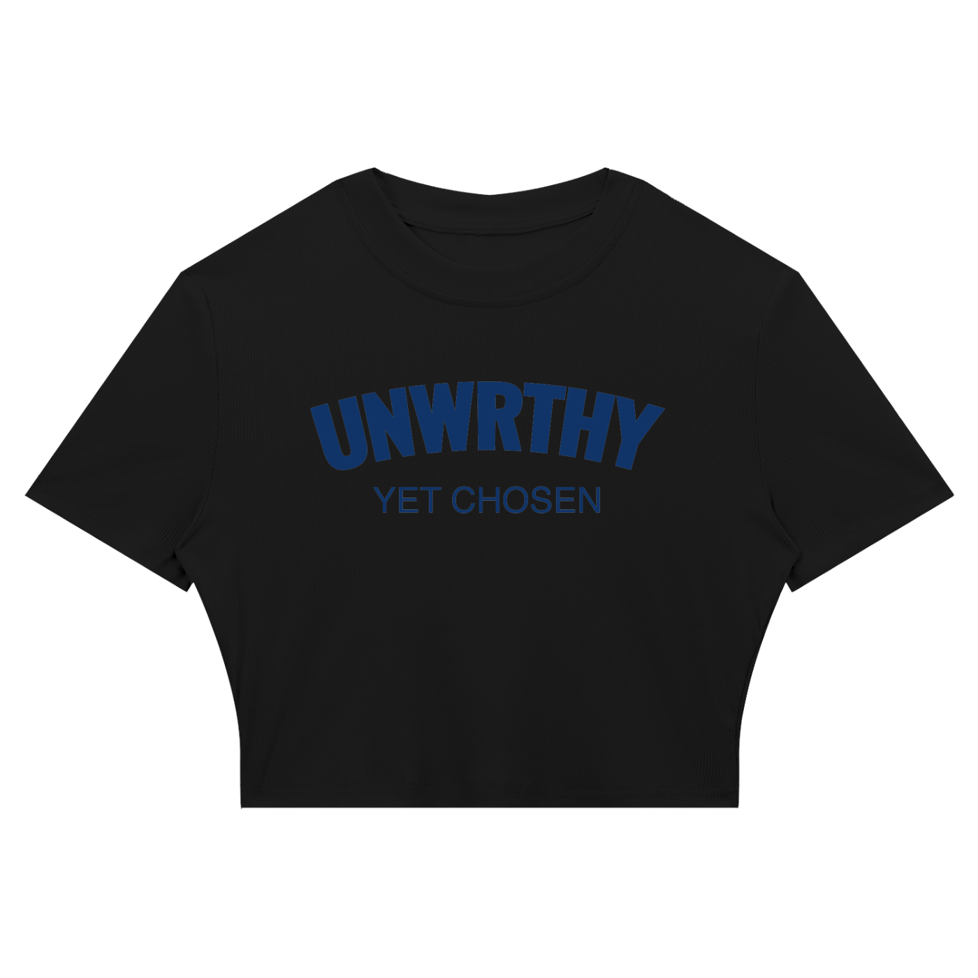 UNWRTHY Book I Ribbed Crop Tee