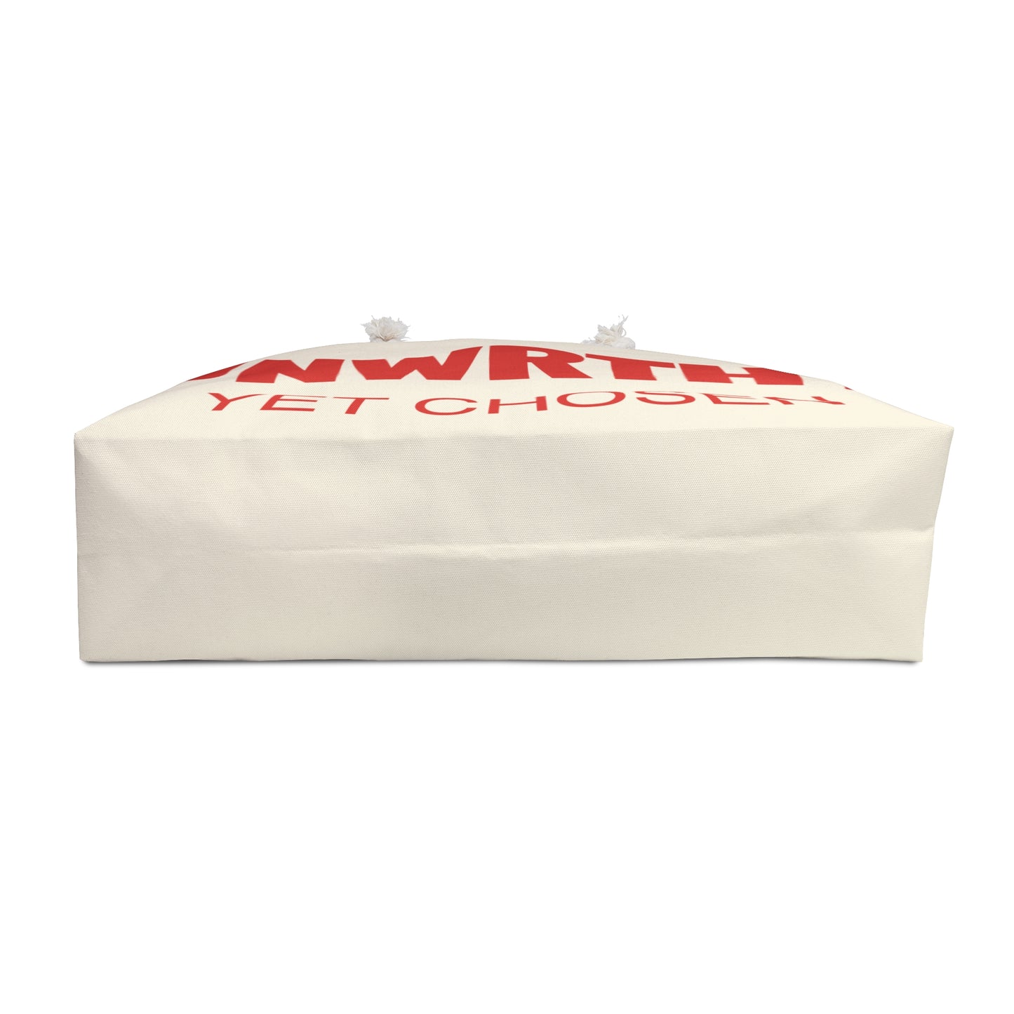UNWRTHY Book I Weekender Bag Cream and Red