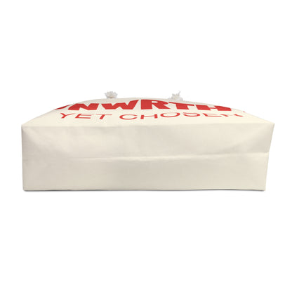 UNWRTHY Book I Weekender Bag Cream and Red