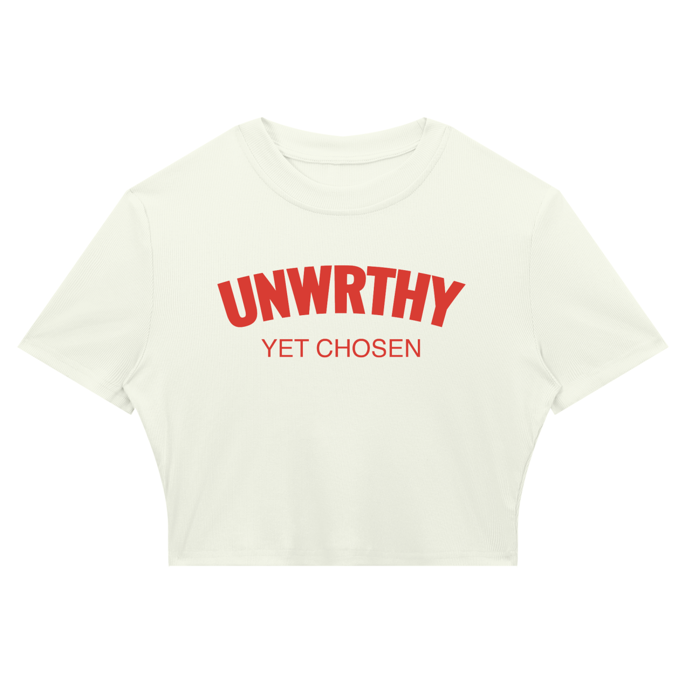 UNWRTHY Book I Ribbed Crop Tee