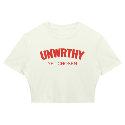 UNWRTHY Book I Ribbed Crop Tee