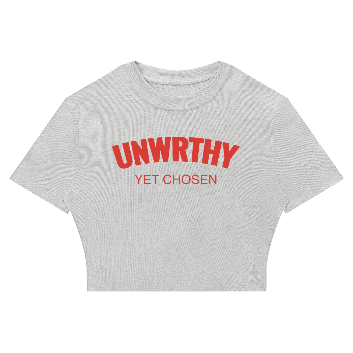 UNWRTHY Book I Ribbed Crop Tee