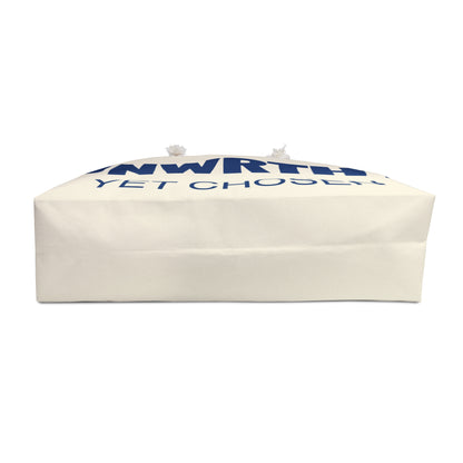 UNWRTHY Book I Weekender Bag Cream and Blue