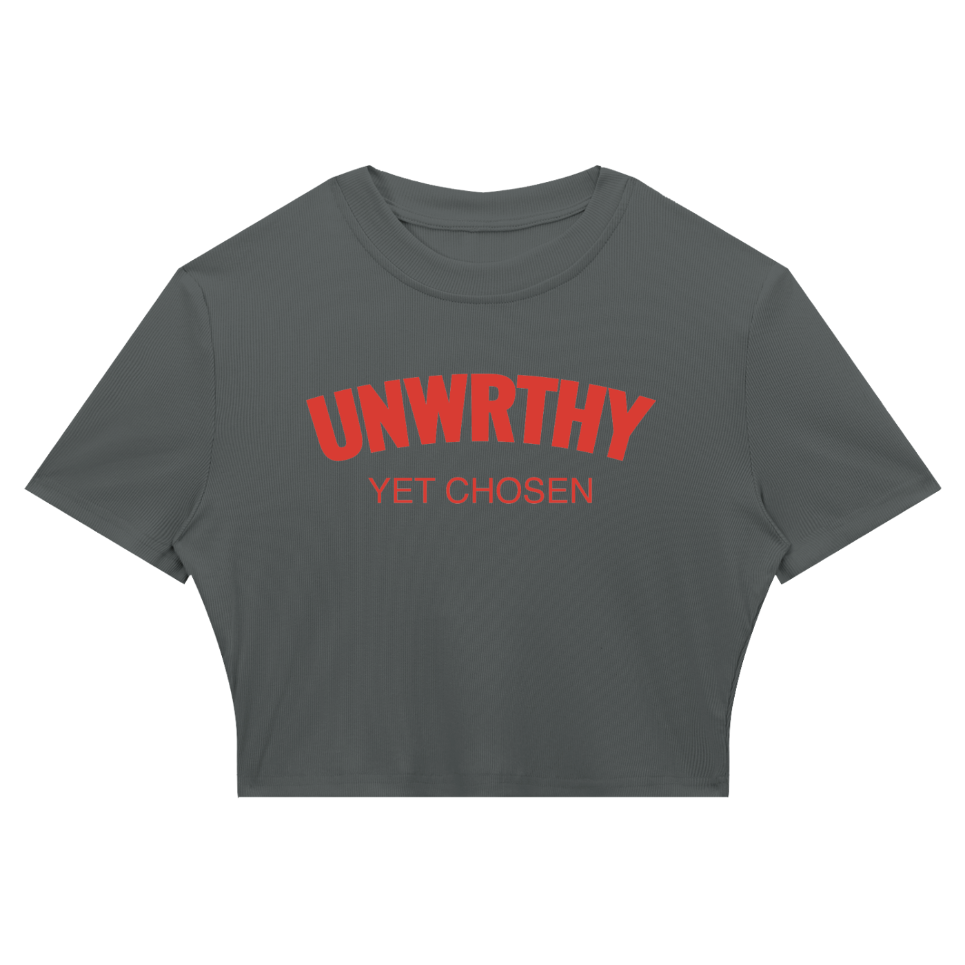 UNWRTHY Book I Ribbed Crop Tee