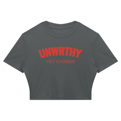 UNWRTHY Book I Ribbed Crop Tee