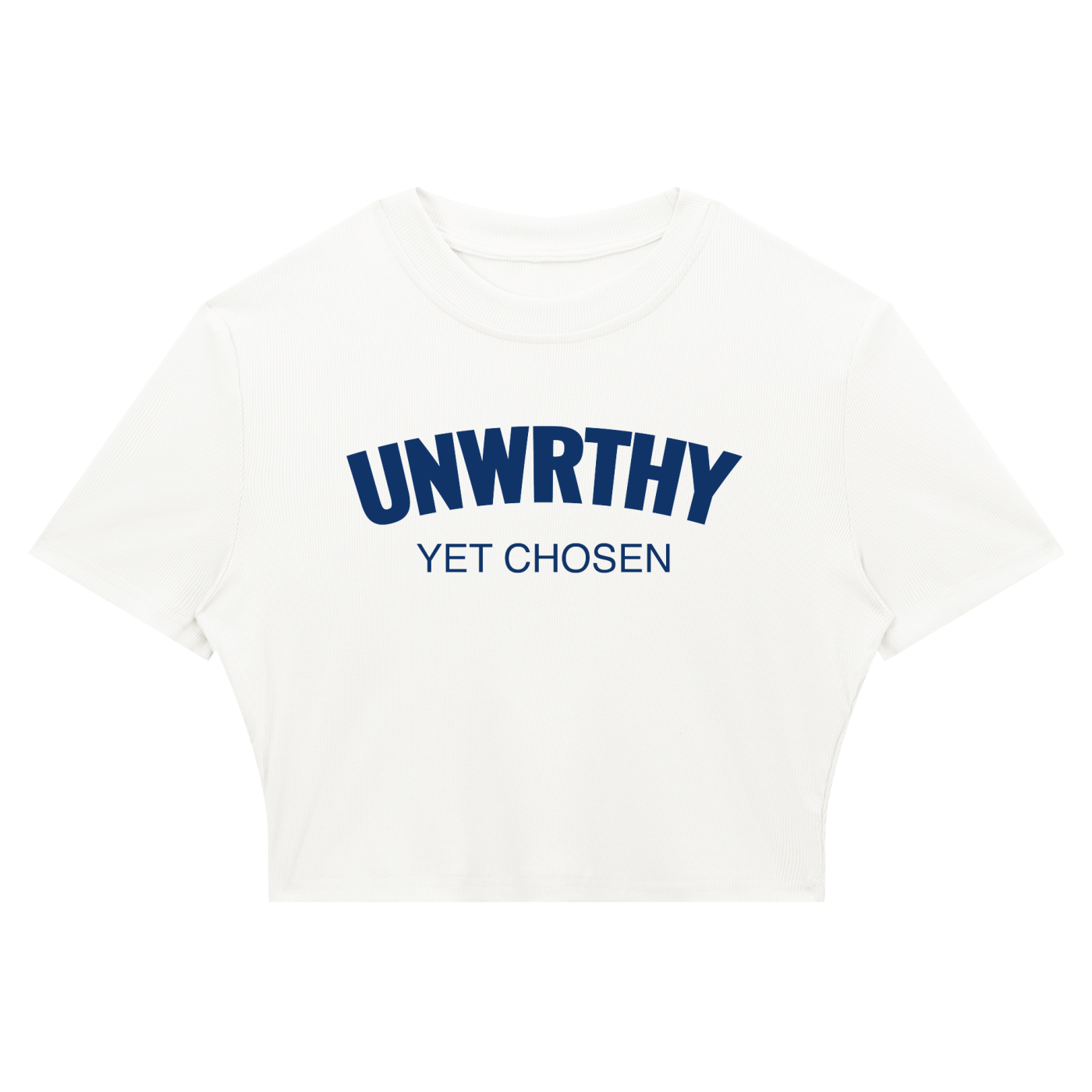UNWRTHY Book I Ribbed Crop Tee