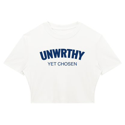 UNWRTHY Book I Ribbed Crop Tee