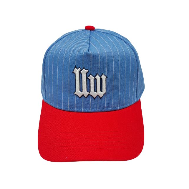 Book I Snapback - Sky Blue Pinstripe/Red Sea