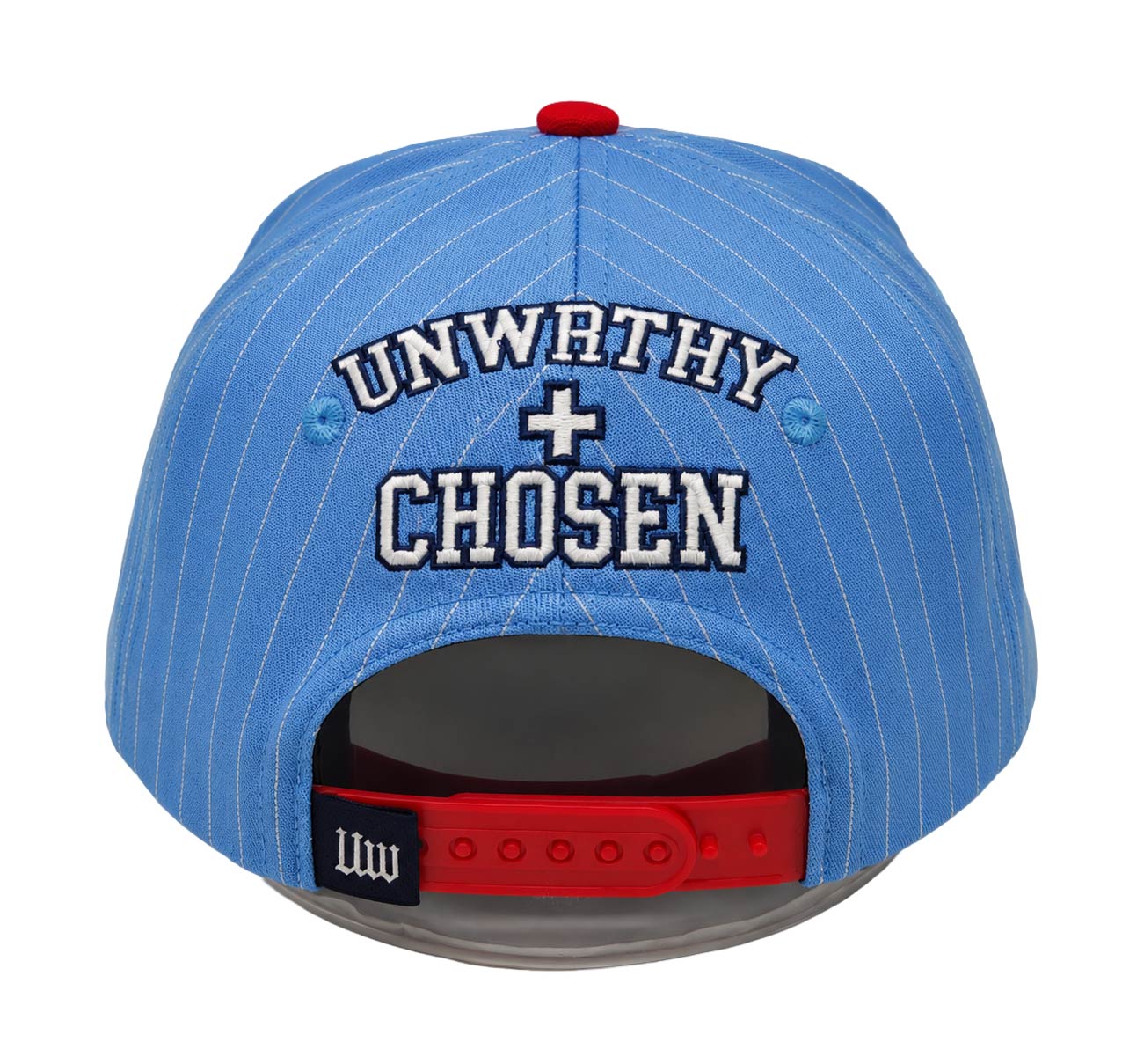 Book I Snapback - Sky Blue Pinstripe/Red Sea