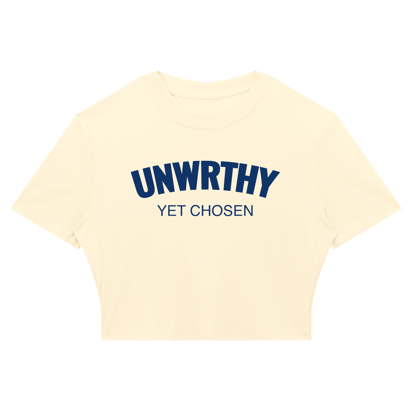 UNWRTHY Book I Ribbed Crop Tee