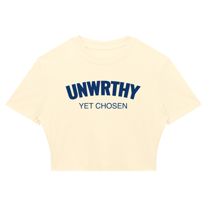 UNWRTHY Book I Ribbed Crop Tee