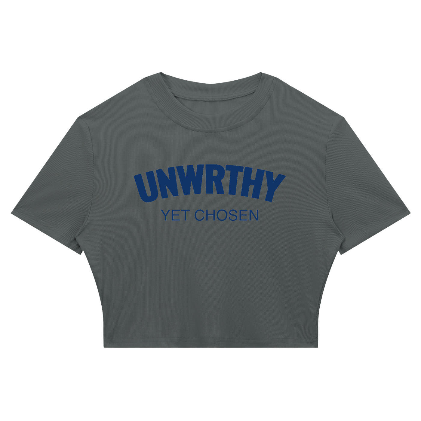 UNWRTHY Book I Ribbed Crop Tee
